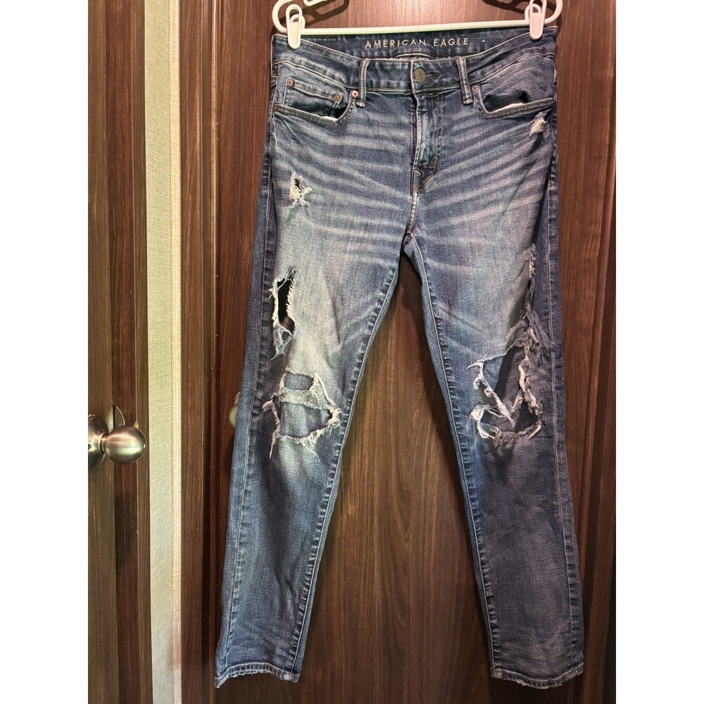American Eagle Outfitters Next Level Airflex Jeans Mens 32x30 Blue Denim Skinny
